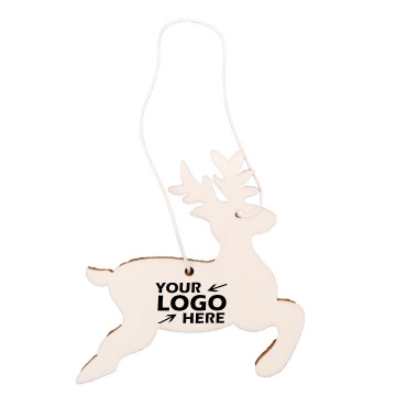 Hanging Wooden Elk for Decoration